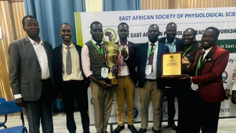 Lira University Medical students win the East African Society Physiological Sciences Competitions
