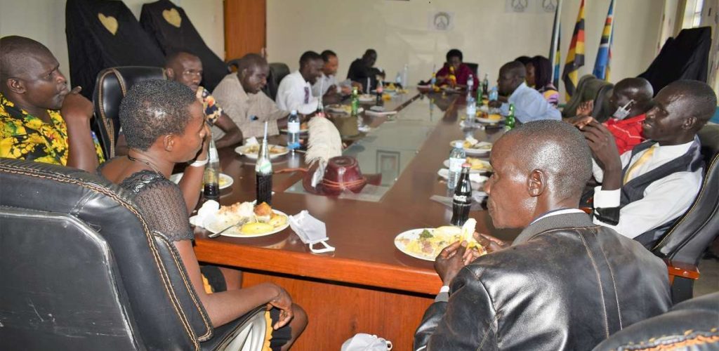 Karamoja leaders enjoy lunch